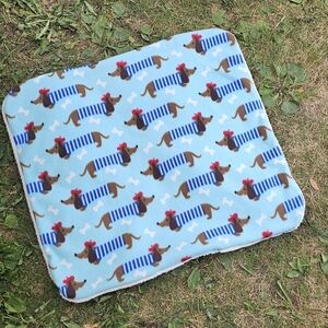 NEW! Dachshund Dogs Pet Mat - Large - 3 Layers, Fleece + Sherpa | Dog Cat Baby